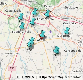Mappa Via Monte Santo, 25016 Ghedi BS, Italia (6.54467)