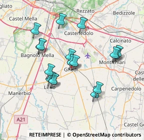 Mappa Via Monte Santo, 25016 Ghedi BS, Italia (6.66294)