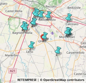 Mappa Via Monte Santo, 25016 Ghedi BS, Italia (7.55563)