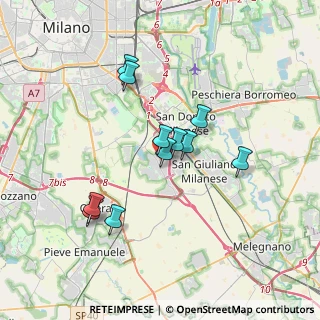 Mappa Via Benaco, 20098 San Giuliano Milanese MI, Italia (2.99182)