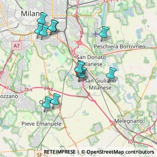 Mappa Via Benaco, 20098 San Giuliano Milanese MI, Italia (3.78077)