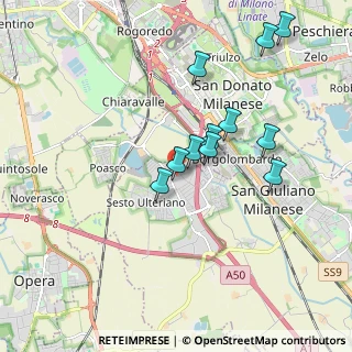 Mappa Via Privata Cadore, 20098 Area Industriale MI, Italia (1.68091)