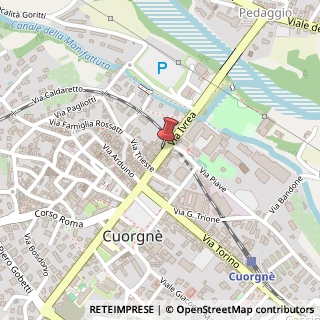 Mappa Via Ivrea, 39/bis, 10082 Cuorgnè, Torino (Piemonte)