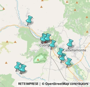 Mappa Via Montenero, 10082 Cuorgnè TO, Italia (3.7625)