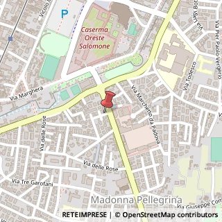 Mappa Via Alberto da Osa,  3, 35124 Padova, Padova (Veneto)
