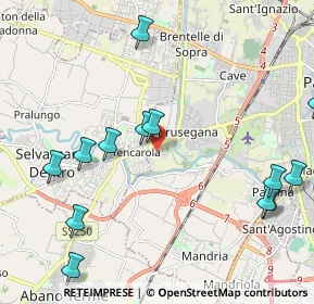 Mappa Via Monte rue, 35030 Selvazzano Dentro PD, Italia (2.54308)