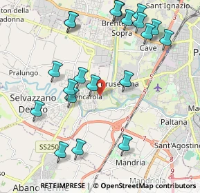 Mappa Via Monte rue, 35030 Selvazzano Dentro PD, Italia (2.316)