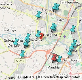 Mappa Via Monte rue, 35030 Selvazzano Dentro PD, Italia (2.301)