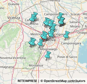 Mappa Via Monte rue, 35030 Selvazzano Dentro PD, Italia (10.72842)