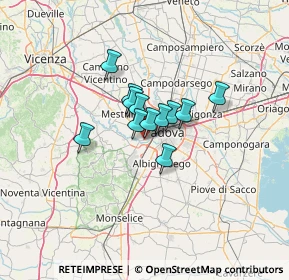 Mappa Via Monte rue, 35030 Selvazzano Dentro PD, Italia (7.38583)