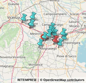 Mappa Via Monte rue, 35030 Selvazzano Dentro PD, Italia (9.91063)