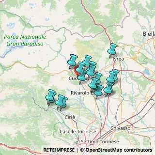 Mappa Via Guglielmo Marconi, 10082 Cuorgnè TO, Italia (10.768)