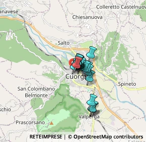 Mappa Via Guglielmo Marconi, 10082 Cuorgnè TO, Italia (0.87556)