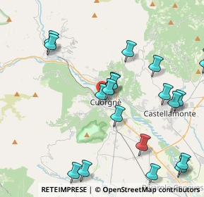 Mappa Via Guglielmo Marconi, 10082 Cuorgnè TO, Italia (4.8775)