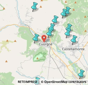 Mappa Via Guglielmo Marconi, 10082 Cuorgnè TO, Italia (4.96)