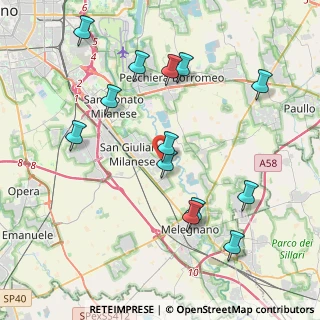 Mappa Viale Leone Tolstoj, 20098 San Giuliano Milanese MI, Italia (4.30308)