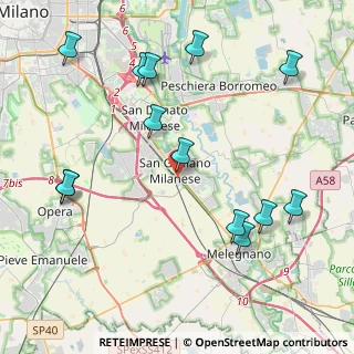 Mappa San Giuliano M.se, 20098 San Giuliano Milanese MI, Italia (4.85769)