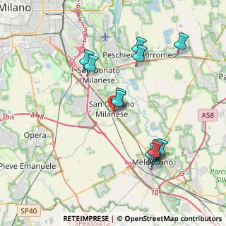 Mappa San Giuliano M.se, 20098 San Giuliano Milanese MI, Italia (3.91333)