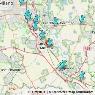 Mappa San Giuliano M.se, 20098 San Giuliano Milanese MI, Italia (5.09333)