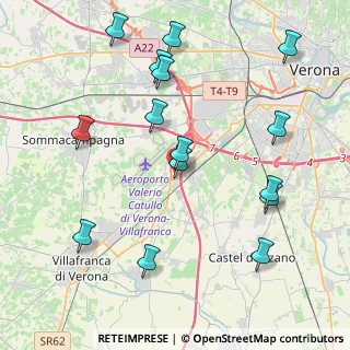 Mappa Via Borgo Bello, 37062 Villafranca di Verona VR, Italia (4.61067)
