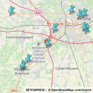 Mappa Via Borgo Bello, 37062 Villafranca di Verona VR, Italia (6.16727)