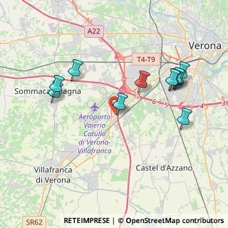 Mappa Via Borgo Bello, 37062 Villafranca di Verona VR, Italia (4.12545)