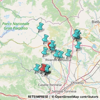 Mappa Via Maurizio Parigi, 10082 Cuorgnè TO, Italia (13.855)