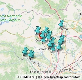 Mappa Piazza Pinelli, 10082 Cuorgnè TO, Italia (10.718)