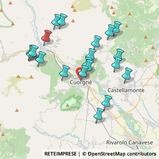Mappa Via Maurizio Parigi, 10082 Cuorgnè TO, Italia (4.0795)