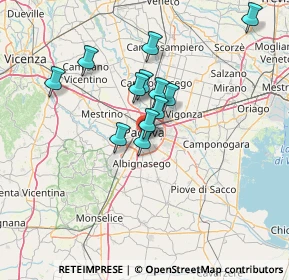 Mappa Via Giordano Bruno, 35123 Padova PD, Italia (11.14167)