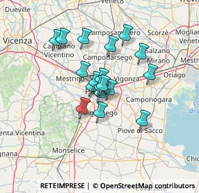 Mappa Via Giordano Bruno, 35123 Padova PD, Italia (9.495)