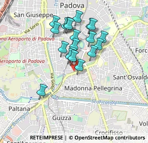 Mappa Via Giordano Bruno, 35123 Padova PD, Italia (0.7525)