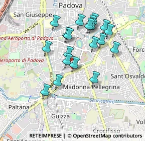 Mappa Via Giordano Bruno, 35123 Padova PD, Italia (0.8645)