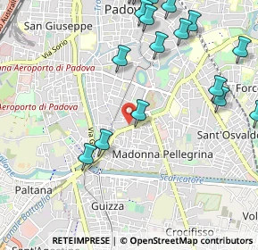 Mappa Via Giordano Bruno, 35123 Padova PD, Italia (1.4205)