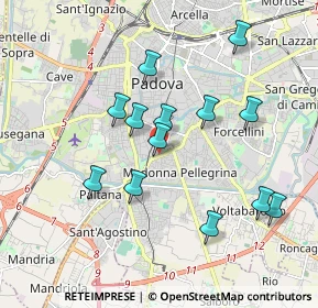 Mappa Via Giordano Bruno, 35123 Padova PD, Italia (1.76077)