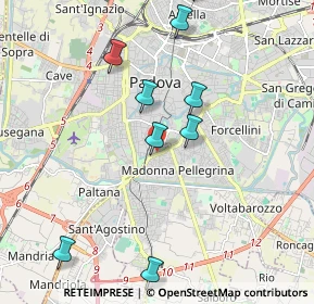 Mappa Via Giordano Bruno, 35123 Padova PD, Italia (2.60818)