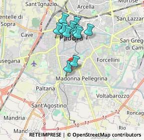 Mappa Via Giordano Bruno, 35123 Padova PD, Italia (1.52917)