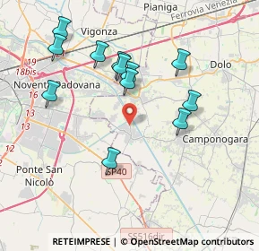 Mappa 30030 Vigonovo VE, Italia (3.72083)