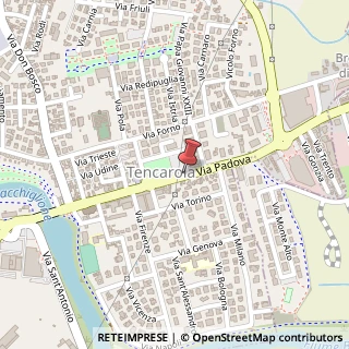 Mappa Via padova 82, 35030 Selvazzano Dentro, Padova (Veneto)