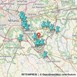 Mappa Via Giuseppe Parini, 20060 Mediglia MI, Italia (7.01188)