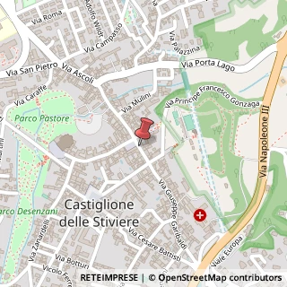 Mappa Via pretorio 28, 46043 Castiglione delle Stiviere, Mantova (Lombardia)