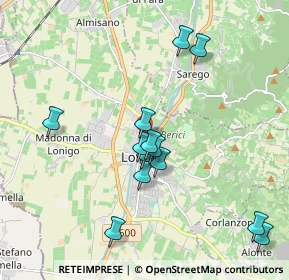 Mappa Via Ponovo, 36045 Lonigo VI, Italia (1.85385)