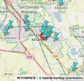 Mappa Strada per Locate, 20098 San Giuliano Milanese MI, Italia (2.17188)