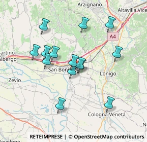 Mappa Strada Romana, 37047 San Bonifacio VR, Italia (6.445)