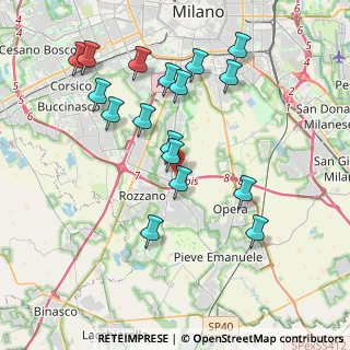 Mappa Fiordaliso, 20089 Rozzano MI, Italia (3.97235)