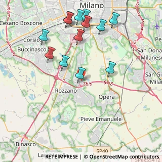 Mappa Fiordaliso, 20089 Rozzano MI, Italia (4.57385)