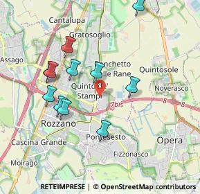 Mappa Fiordaliso, 20089 Rozzano MI, Italia (1.83545)