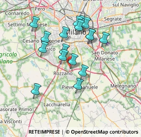 Mappa Fiordaliso, 20089 Rozzano MI, Italia (6.51882)