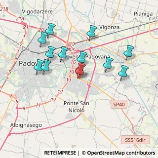 Mappa Corso Stati Uniti, 35010 Padova PD, Italia (3.72917)