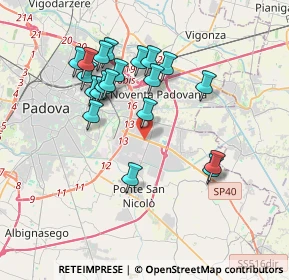 Mappa Corso Stati Uniti, 35010 Padova PD, Italia (3.4855)